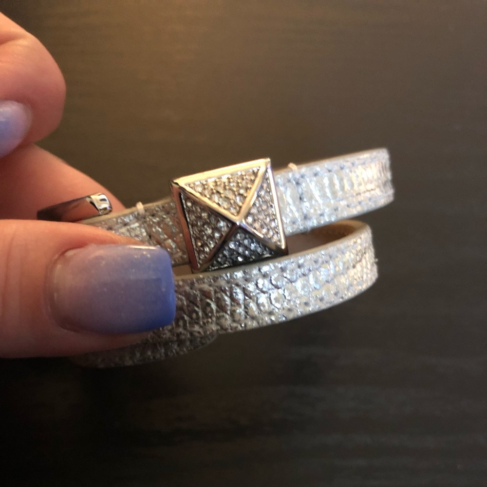 Michael Kors silver wrap bracelet
